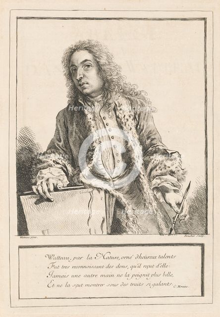 Figures de différents caractères, de Paysages, et d'Etudes dessinées d'après nature..., c. 1726. Creator: Various Artists after Antoine Watteau.