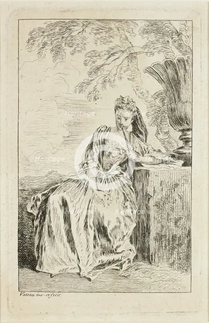 Figures de modes, c. 1710. Creator: Jean-Antoine Watteau.