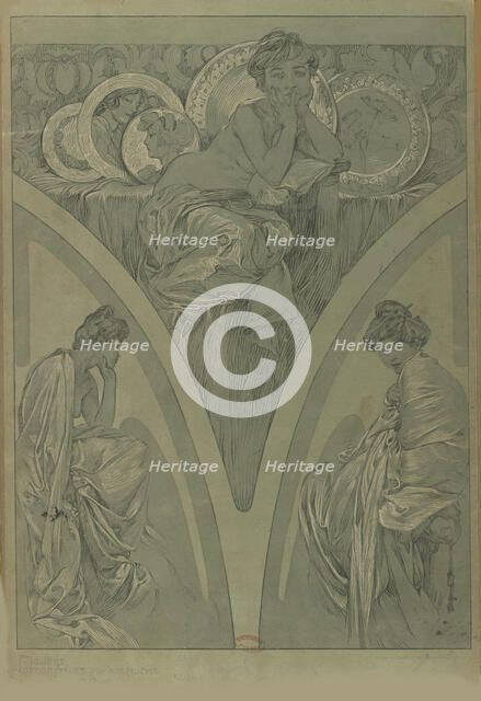 Figures décoratives, 1902. Creator: Mucha, Alfons Marie (1860-1939).
