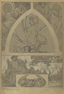 Figures décoratives, 1902. Creator: Mucha, Alfons Marie (1860-1939)