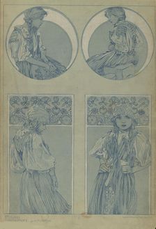 Figures décoratives, 1902. Creator: Mucha, Alfons Marie (1860-1939)