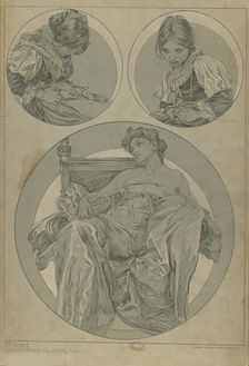 Figures décoratives, 1902. Creator: Mucha, Alfons Marie (1860-1939)