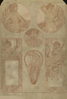 Figures décoratives, 1902. Creator: Mucha, Alfons Marie (1860-1939)