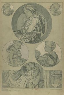 Figures décoratives, 1902. Creator: Mucha, Alfons Marie (1860-1939)