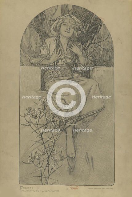 Figures décoratives, 1902. Creator: Mucha, Alfons Marie (1860-1939).