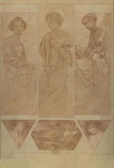 Figures décoratives, 1902. Creator: Mucha, Alfons Marie (1860-1939)