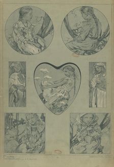 Figures décoratives, 1902. Creator: Mucha, Alfons Marie (1860-1939)
