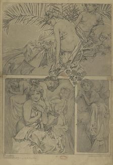 Figures décoratives, 1902. Creator: Mucha, Alfons Marie (1860-1939)