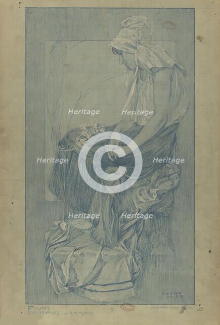 Figures décoratives, 1902. Creator: Mucha, Alfons Marie (1860-1939).