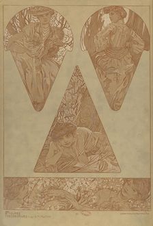 Figures décoratives, 1902. Creator: Mucha, Alfons Marie (1860-1939)
