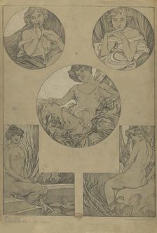 Figures décoratives, 1902. Creator: Mucha, Alfons Marie (1860-1939)