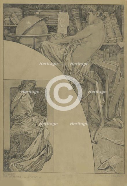 Figures décoratives, 1902. Creator: Mucha, Alfons Marie (1860-1939).