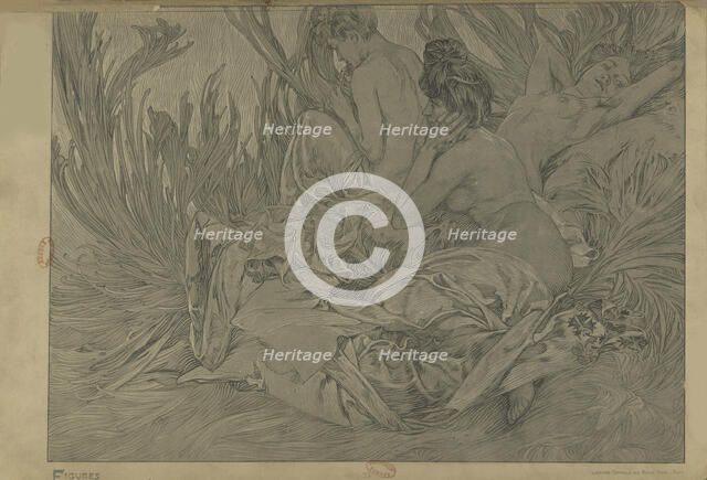 Figures décoratives, 1902. Creator: Mucha, Alfons Marie (1860-1939).