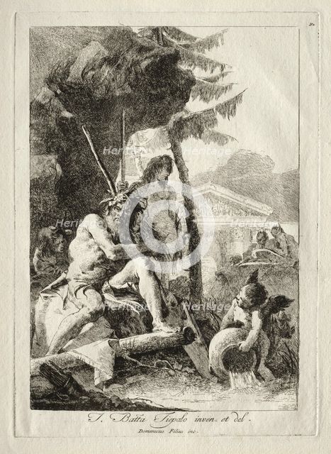 Figures Fluviales. Creator: Giovanni Domenico Tiepolo (Italian, 1727-1804).