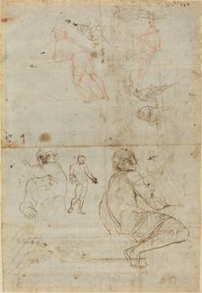 Figures from the Farnese Palace and from Life, c. 1710. Creator: Gaspar van Wittell