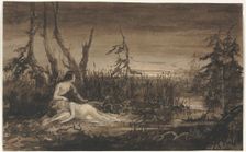 Figures in a Landscape. Creator: Francis Danby (British, 1793-1861)