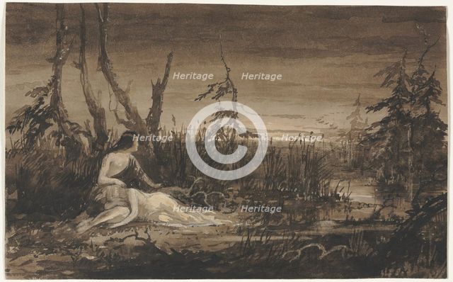 Figures in a Landscape. Creator: Francis Danby (British, 1793-1861).