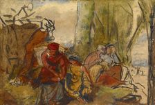 Figures in a Landscape, probably 1800s. Creator: Unknown