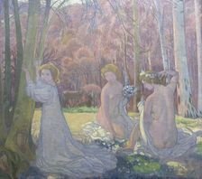 Figures in a Spring Landscape (Sacred Grove) 1897. Artist: Maurice Denis
