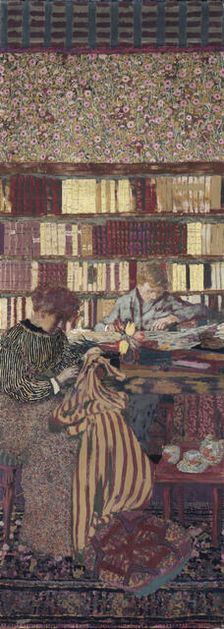 Figures in an interior. Work, 1896. Creator: Edouard Vuillard