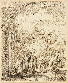 Figures in Landscape, 1798. Creator: Benjamin West