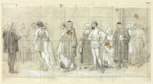 Figures in Procession, n.d. Creator: Henry Stacy Marks
