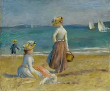Figures on the Beach, 1890. Creator: Pierre-Auguste Renoir