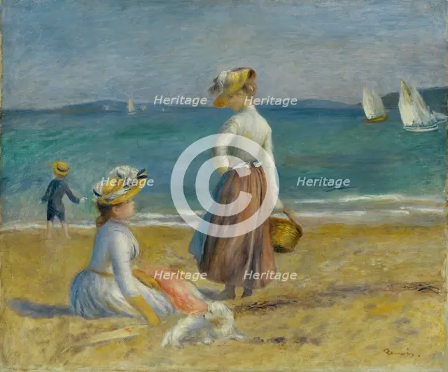 Figures on the Beach, 1890. Creator: Pierre-Auguste Renoir.