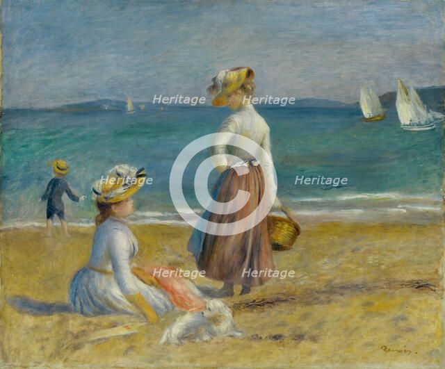 Figures on the Beach, 1890. Creator: Pierre-Auguste Renoir.