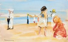 Figures on the beach