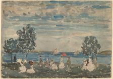 Figures on a Beach, 1910/1915. Creator: Maurice Brazil Prendergast
