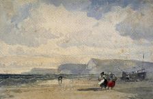 Figures on beach, c1840-1880. Creator: William Roxby Beverley