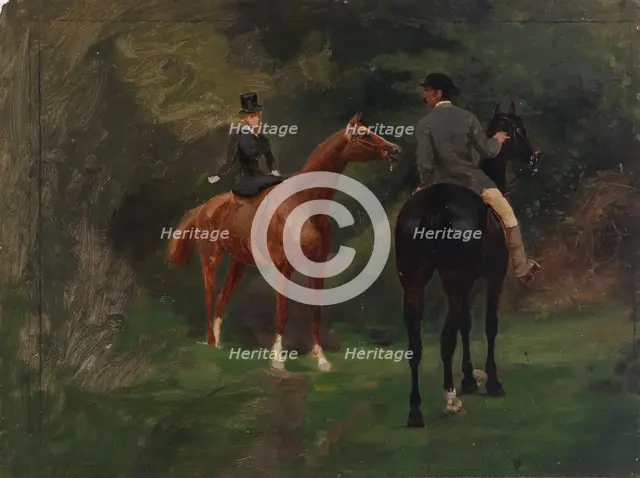 Figures on Horseback, n.d. Creator: Eliphalet Frazer Andrews.