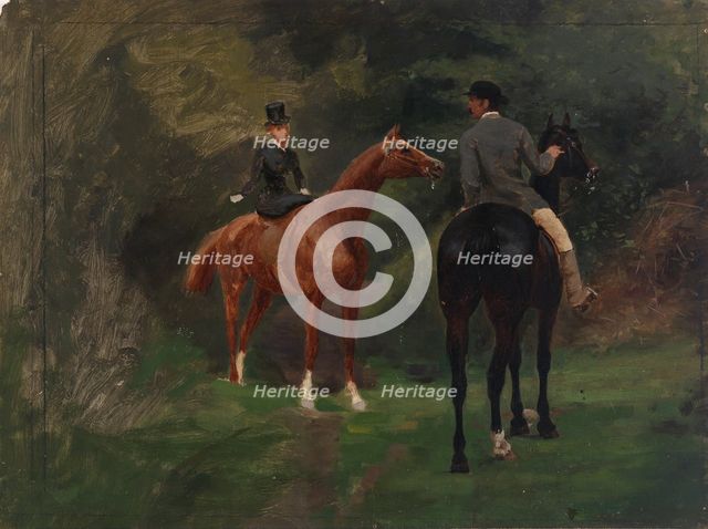 Figures on Horseback, n.d. Creator: Eliphalet Frazer Andrews.