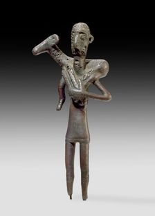 Figurine, Bronze Age, Late (Nuraghic; Sardinia), 8th century BC