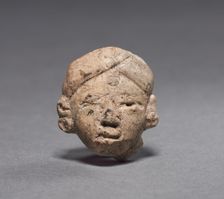 Figurine Head, c. 600-200 BC. Creator: Unknown