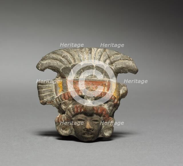 Figurine Head Fragment, 1-550. Creator: Unknown.