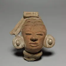 Figurine Head Fragment, 150-350. Creator: Unknown