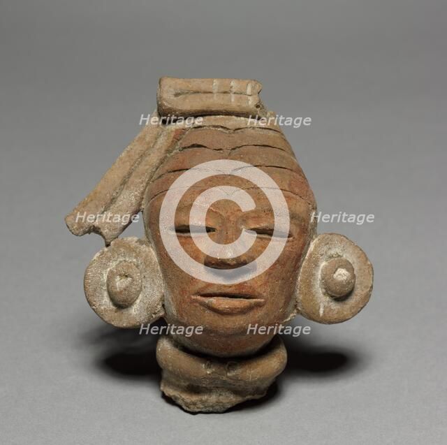 Figurine Head Fragment, 150-350. Creator: Unknown.