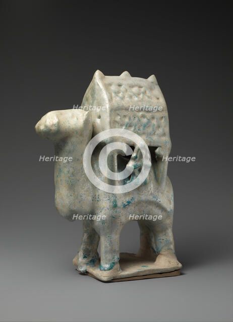 Figurine in the Form of a Camel Carrying a Palanquin and Two Riders, 12th-early 13th century. Creator: Unknown.