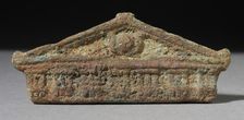 Figurine of a Temple Pediment, Ptolemaic Period-Roman Period (200 BCE-300 CE). Creator: Unknown