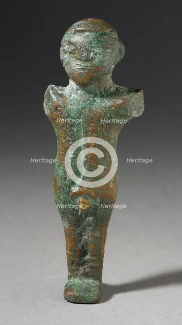 Figurine of a God Grasping His Phallus, Late Period-Roman Period (664 BCE-200 CE). Creator: Unknown.