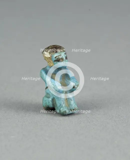 Figurine of a Seated Man, Egypt, Middle Kingdom? (about 2055-1650 BCE). Creator: Unknown.