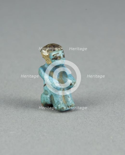 Figurine of a Seated Man, Egypt, Middle Kingdom? (about 2055-1650 BCE). Creator: Unknown.