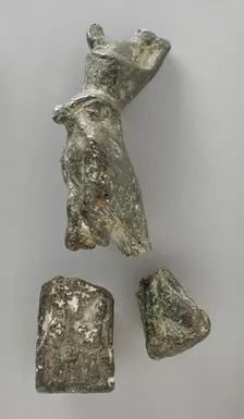 Figurine of Horus, Lord of the Two Lands, Late Period-Ptolemaic Period (664-30 BCE). Creator: Unknown