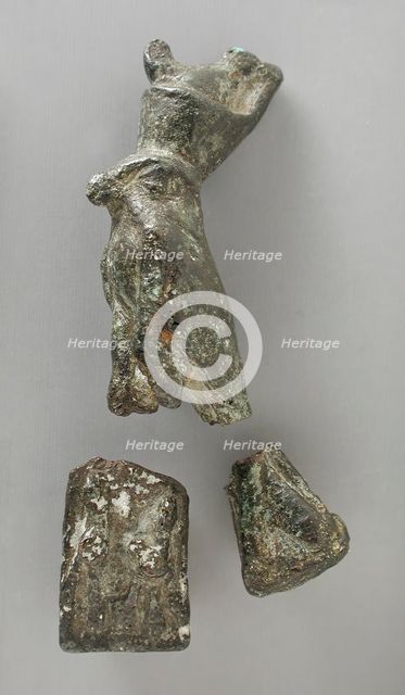 Figurine of Horus, Lord of the Two Lands, Late Period-Ptolemaic Period (664-30 BCE). Creator: Unknown.