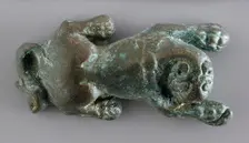 Figurine of Seated Lion with Turned Head, Late Roman Period-early Islamic Period (400-800 CE)... Creator: Unknown