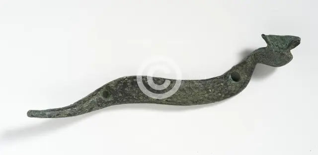 Figurine of the Horned Viper Hieroglyph, Ptolemaic Period (332-30 BCE) or earlier. Creator: Unknown.
