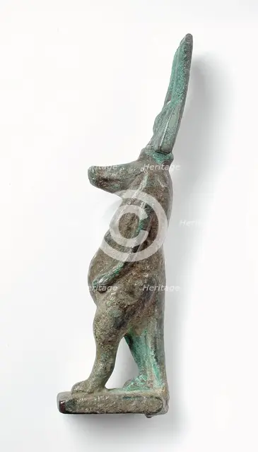 Figurine of the Pregnant Hippo Goddess Taweret, Late Period-Ptolemaic Period (664-30 BCE). Creator: Unknown.