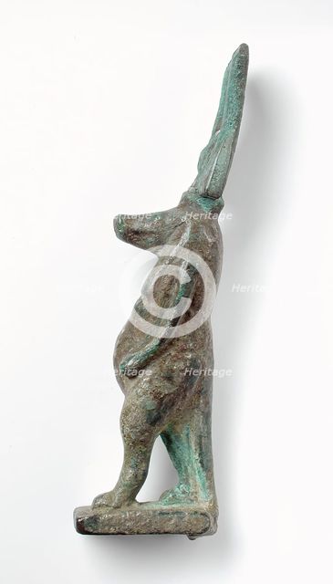 Figurine of the Pregnant Hippo Goddess Taweret, Late Period-Ptolemaic Period (664-30 BCE). Creator: Unknown.